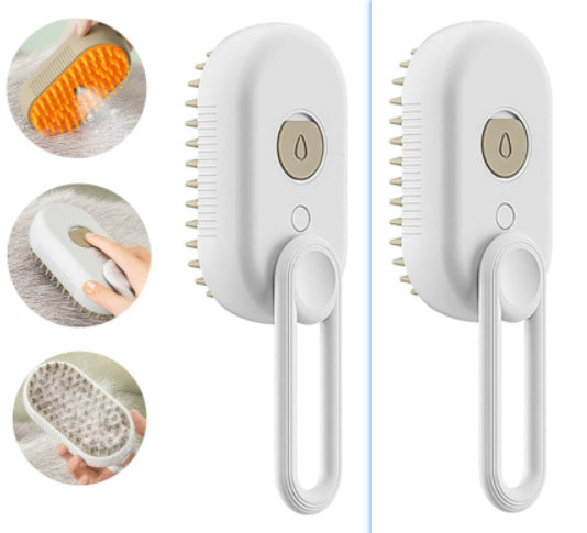 Steam Brush Steamy Dog Brush- 3 In 1