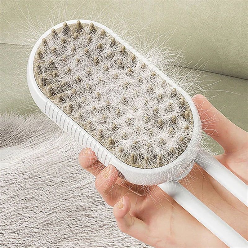 Steam Brush Steamy Dog Brush- 3 In 1