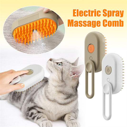 Steam Brush Steamy Dog Brush- 3 In 1
