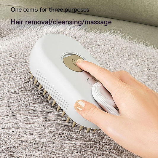 Steam Brush Steamy Dog Brush- 3 In 1