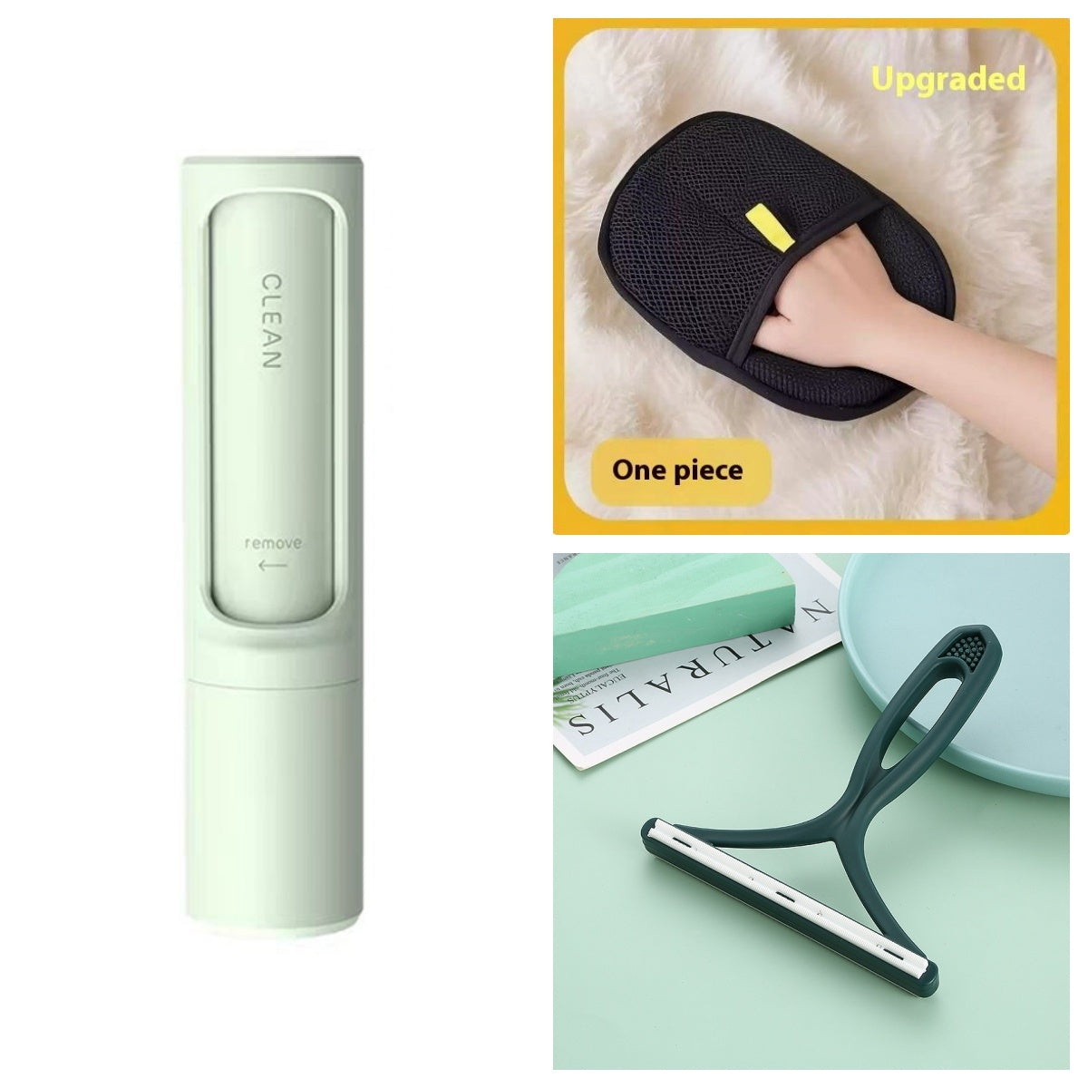 Lint Roller,2-1 Reusable Pet Hair Remover Brush